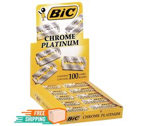 BIC Chrome Platinum lame monouso singole a doppio bordo rasoi di sicurezza 5