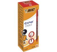 BIC, Cristal Exact, Penne a sfera, a punta fine rosso