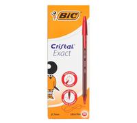 CF.20 PENNE CRISTAL EXACT ART.992604 ROSSO PUNTA 0,7mm