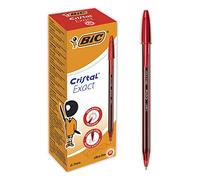 CF.20 PENNE CRISTAL EXACT ART.992604 ROSSO PUNTA 0,7mm