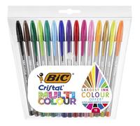 Penna sfera Cristal - punta 1,6mm - multicolor - Bic - conf. 15 pezzi