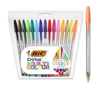 Penna sfera Cristal - punta 1,6mm - multicolor - Bic - conf. 15 pezzi