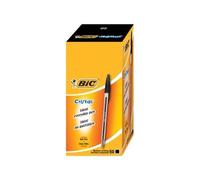 Penna a sfera BIC Cristal M 1 mm nero Conf. 50 pezzi - 8373639
