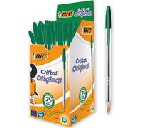 Bic Cristal Original penne a sfera con punta media da1 mm verde conf. da 50 pz