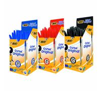 Bic Cristal Original Punta Media 1mm Kit Risparmio Scuola Ufficio Blu Rosso Nero