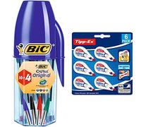 BIC Cristal Original, Set Penne Colorate A Sfera, Punta Media 1.0 Mm, 20 Unit ,