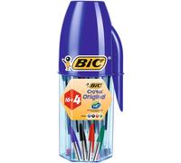 Bic Cristal Original, Set Penne Colorate A Sfera, Punta Media 1.0 Mm, 20 Unità,