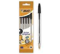 BIC Cristal Penna a sfera 1,0 mm Confezione da 5 Black