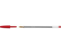 BIC Cristal - Penna a sfera media, colore: Rosso