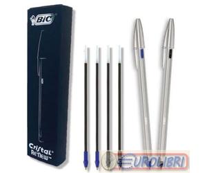 BIC CRISTAL RE NEW 2 SFERE+4REFILL
