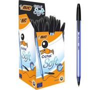 Bic Cristal Soft penna a sfera con punta da 1,2 mm nero conf. da 50 pz