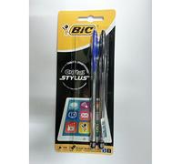 Bic Cristalstylus a Sfera Punta Media 1,0 mm Confezione Blister da 2 Colore Nero e Blu
