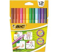BIC Custodia protettiva in cartone con 12 pennarelli,
