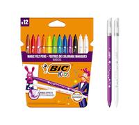 BIC Kids Pennarelli coloranti e cancellabili con inchiostro a base d'acqua, conf