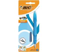 BIC EasyClic Standard - Penna stilografica, media, con inserimento cartucce laterale, fusto in colori assortiti