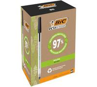 Penna a sfera a scatto con cappuccio ECOlutions - punta 1,0mm - nero - Bic - conf. 60 pezzi