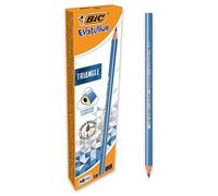 BIC Evolution Triangle, Matite HB2 Con Fusto Triangolare, Mina Resistente ed Antirottura, Prodotte Senza Legno, 12 Unità