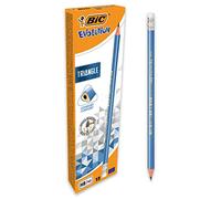 BIC Evolution Triangle Matite triangolari con gommino integrato, mina HB, confezione da 12