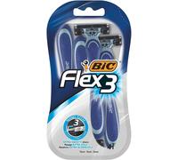 BIC FLEX 3 Comfort - Rasoio Usa E Getta A Tre Lame Da Uomo (4 Pezzi)