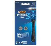Rasoio Hybrid3 Flex Sistema Manico + 4 Ricambi