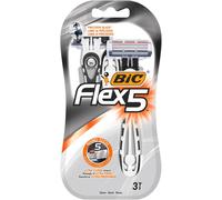 BIC FLEX 5 - Rasoio Usa E Getta Nano Tech Da Uomo A 5 Lame (Confezione Da 3)