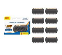 BIC Flex 5 Trim and Shave Body and Beard Trimmer per uomo, 8 ricariche di rasoio
