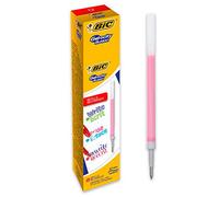 BIC Gel-ocity Illusion Cartucce Penna Gel Cancellabile Punta Media (0,7 mm) - Rosse, Scatola Da 12