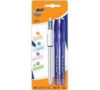 BIC Gel-Ocity Illusione - 4 Colore Penna + Blu Cancellabile Gel - Confezione Di