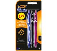 BIC Gel-ocity Penna A Inchiostro Gel Quick Dry 0,7mm Blister Di 3 Colori