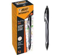 Penna a sfera a scatto Gelocity Quick Dry - punta 0,7mm - nero - Bic - conf. 12 pezzi