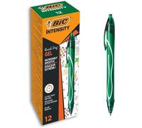 Bic Gel Ocity Quick Dry 12 pz penna a scatto Verde con punta 0,7 mm