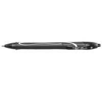 BIC Gel-ocity Quick Dry Clip-on retractable ballpoint Penna Medio, Nero, 0.7 mm