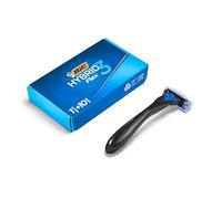 BIC Hybrid 3 Flex Rasoio da Uomo Ricaricabile, 1 Manico in Plastica Riciclata al 90% + 10 Ricariche 3 Lame con Banda Emolliente, Confezione da 1+10 Unità