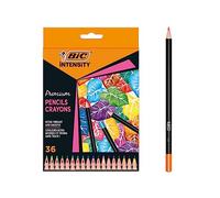 BIC Intensity - Matite colorate per adulti e bambini, 36 colori, altamente pigmentate e con mina infrangibile
