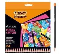 Astuccio 24 matite Intensity Wood Premium colori assortiti BIC®