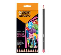 Astuccio 12 matite Intensity Wood Premium colori assortiti BIC®
