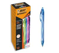 BIC Intensity Quick Dry Penne Gel Colorate Punta Media 0,7mm Colori Assortiti 12