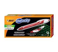 BIC Intensity Quick Dry, Penne Gel Rosse, Punta Media 0,7mm, Inchiostro Scorrevo