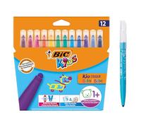 Bic Kid Couleur Baby - Pennarelli per bambini, confezione da 12, colori assortiti