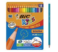 BIC Kids Evolution Ecolutions - Matita di colore - Scatola metallica di 18