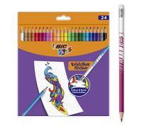 BIC Kids Matite colorate Illusion Evolution cancellabili – confezione da 24