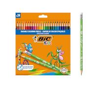 BIC Kids Uitwisbare kleurpotloden Illusion Evolution - pak van 24 stuks Pack de