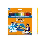 BIC Kids Aquacolour Coloured Pencils, Easy to Sharpen Colouring Pencils, Paintin