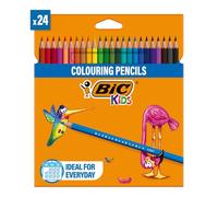 Bic Kids Matite Colorate, Colori Per Bambini A Casa E A Scuola, Multicolore, 24 Unità (Confezione da 1)
