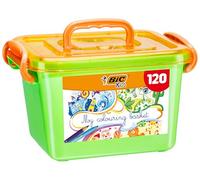 BIC Kids My Colouring Basket, Set Colori per Bambini, 60 Matite Colorate + 60 Pennarelli Colorati, 120 Unità, Idea Regalo, Cancelleria Casa e Scuola