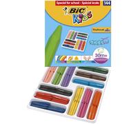 BIC Kids Plastidecor Triangle Colouring Crayons 144 Classpack Class Pack x 144