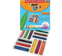 Bic Kids Plastidecor Triangle Scatola da 144 Matite a Cera - Facili da Temperare - Non Sbavano NEW