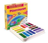 Bic Kids Plastistecor Box di 352 matite di cera - Extrasistent - Facile da mettere in punta - nessuna macchia NEW