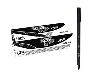 BiC Kids Visa - Pennarelli, confezione da 24 nero
