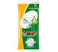 BIC Rasoio monouso 2 Sensitive – due lame – per uomo, barba/depilazione – 50pz